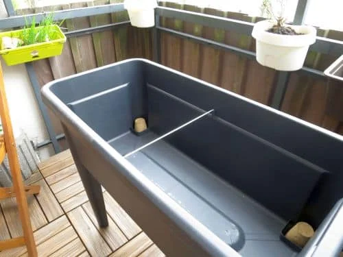 Hochbeetgemüse auf dem Balkon