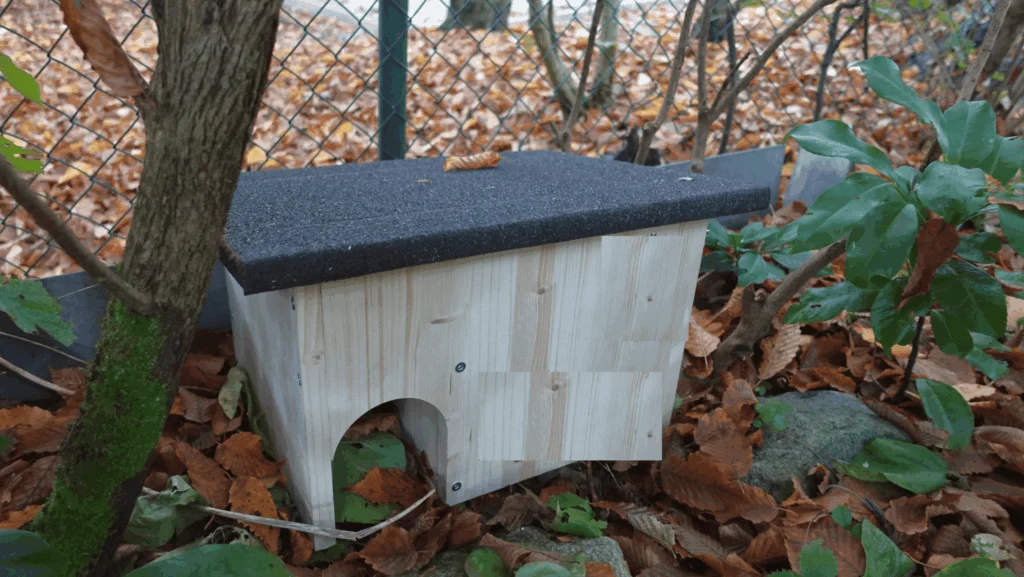 Igelhaus selber bauen_Igelhaus aufstellen